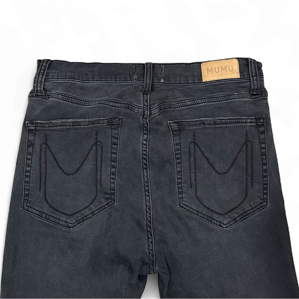 Show Me Your Mumu Soho Button Up Skinny Jeans Distressed Black Size 31 - Picture 6 of 6